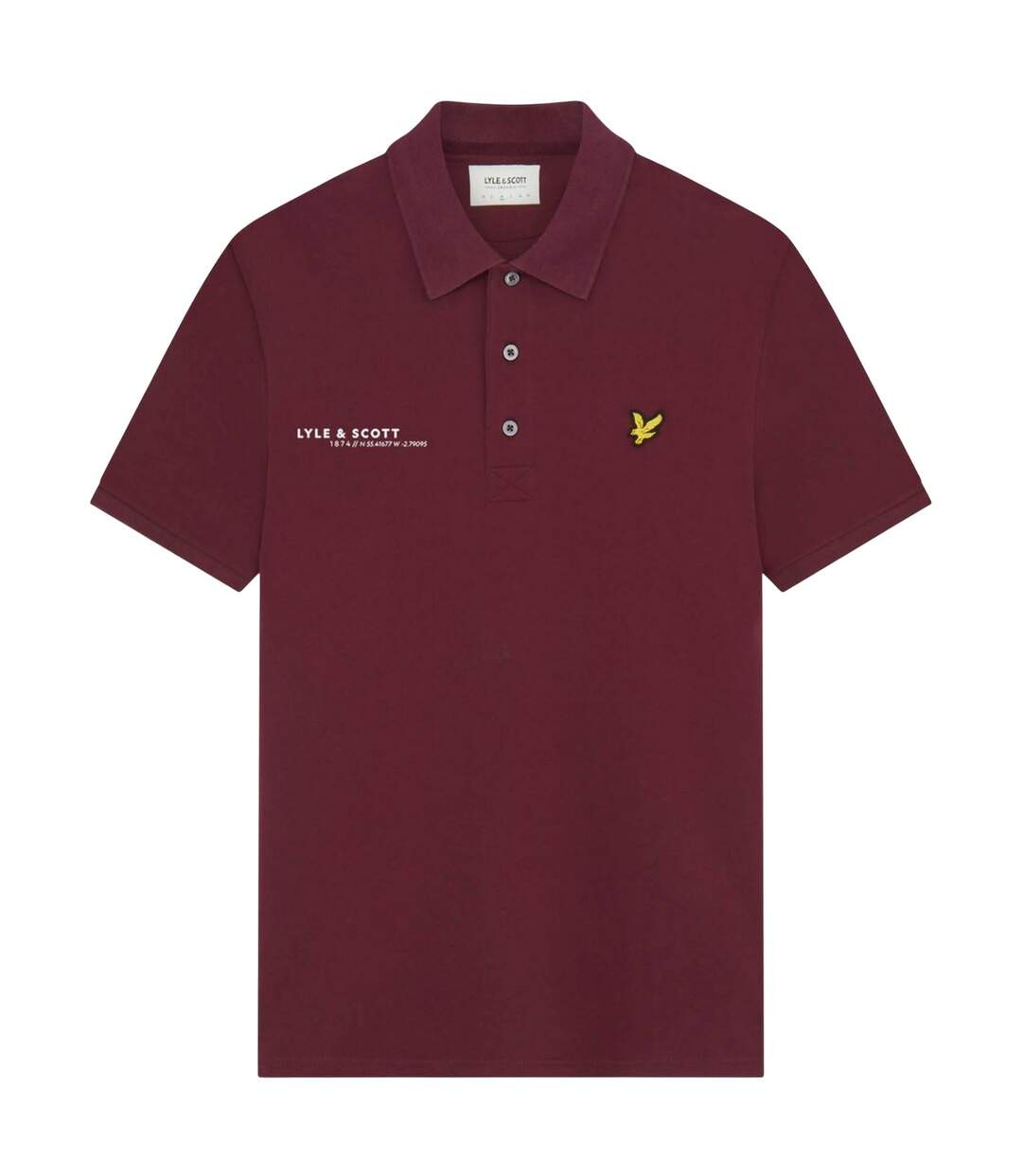 Polo Style Coordonnées Homme Bordeaux Lyle & Scott-2