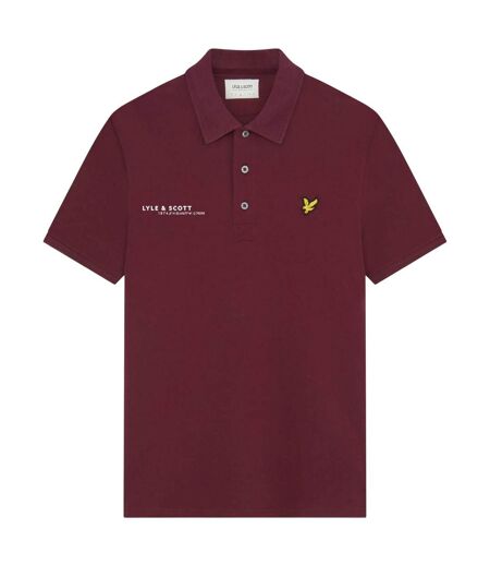 Polo Style Coordonnées Homme Bordeaux Lyle & Scott