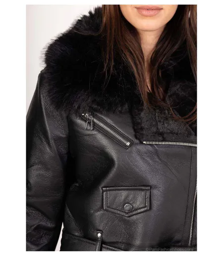 Manteau Long Avec Fourrure
