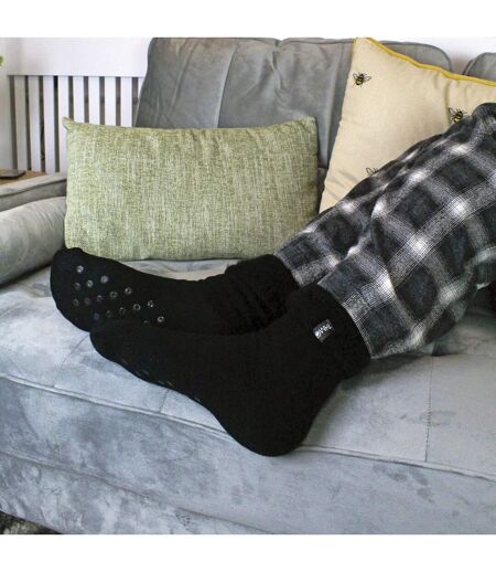 3 Pack Mens Soft Fleece Lined Slipper Bed Socks