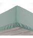 Drap Housse en Coton Linette 140x190cm Sauge-1