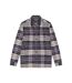 Mens checked flannel overshirt dark navy/chalk Lyle & Scott