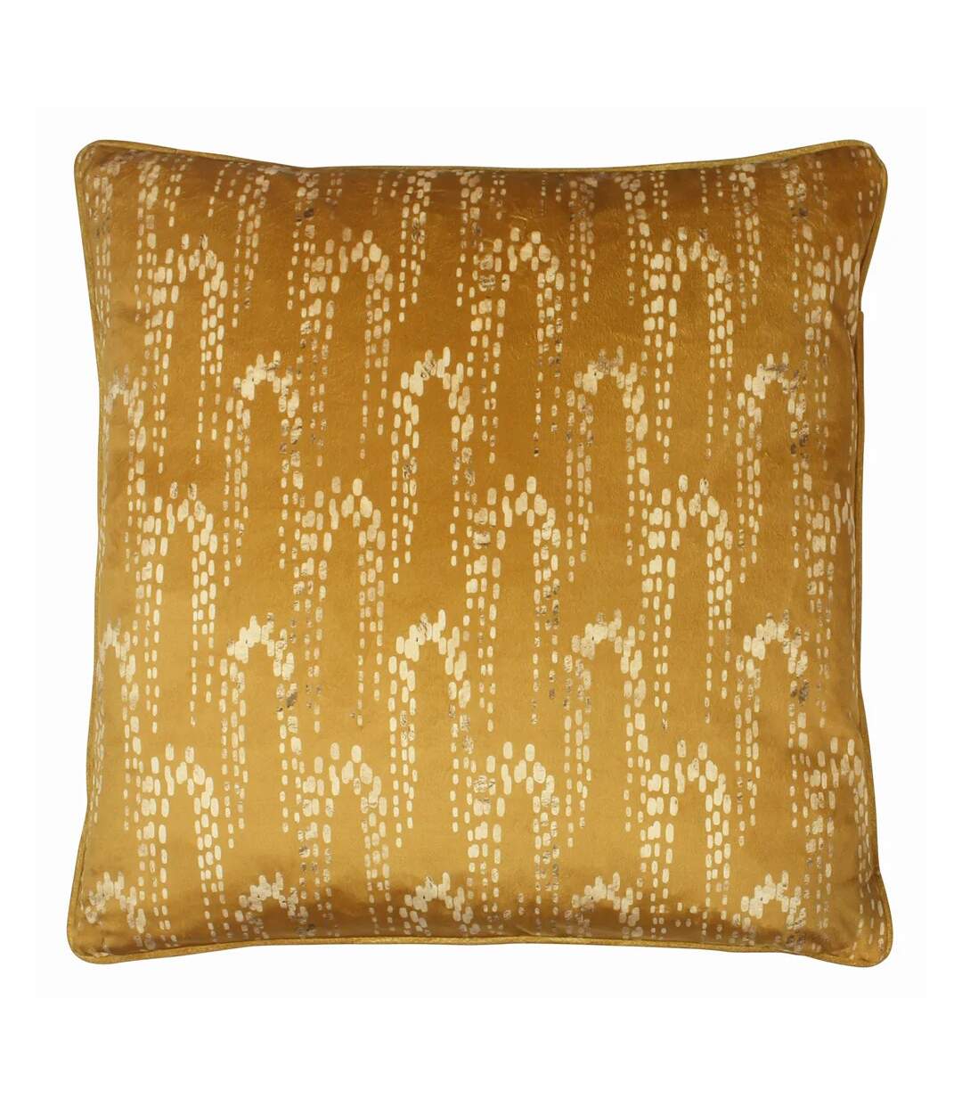 Wisteria velvet square cushion cover one size gold Furn