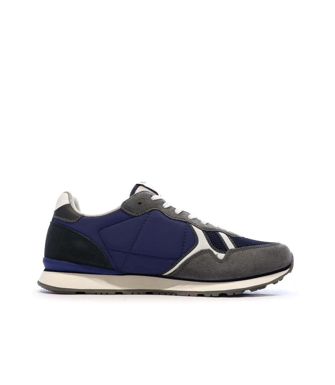 Baskets gris/bleu homme pepe jeans brit mixt-2