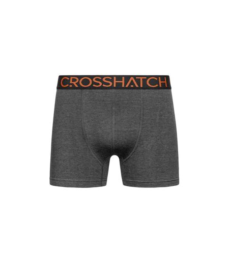 Pack Of 3  Mens Chasma Boxer Shorts  Charcoal Crosshatch