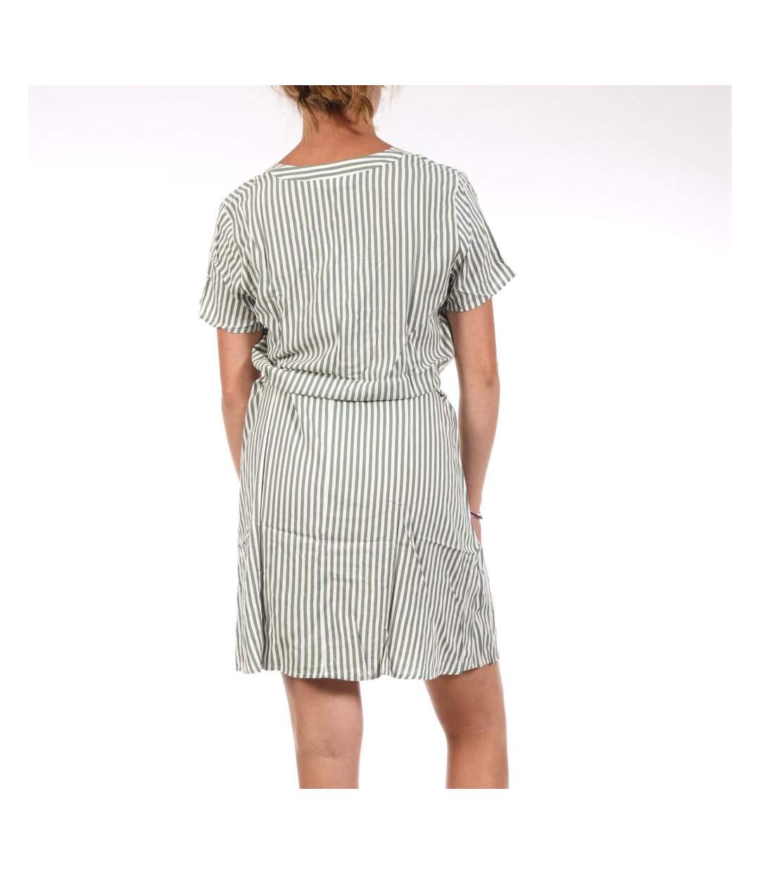Robe rayure vert/blanc femme jdy life-2