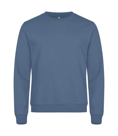Unisex Adult Miami Round Neck Sweatshirt Steel Blue Clique
