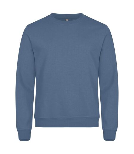 Unisex Adult Miami Round Neck Sweatshirt Steel Blue Clique