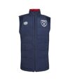 West Ham United FC Mens 22/23 Umbro Vest (Dark Navy/Red Plum)