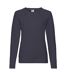 Sweat Femme Bleu Marine Foncé Fruit Of The Loom-1
