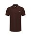 Polo Motif/style Logo Brodé Homme Marron Chocolat Slazenger-1