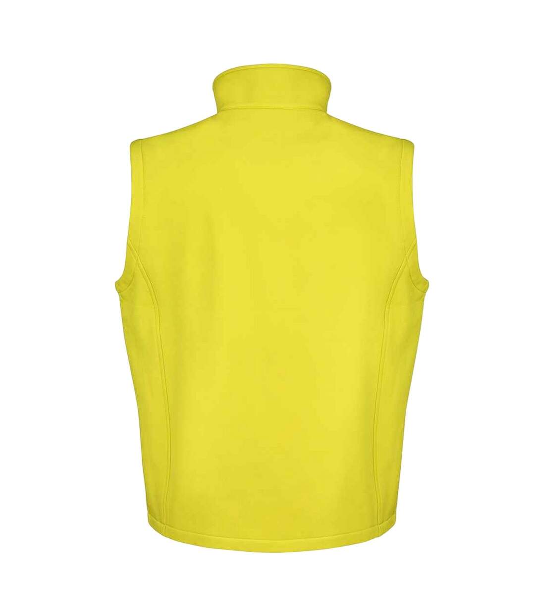 Mens core printable soft shell bodywarmer yellow/black Result-2