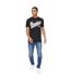 T-shirt cronstand homme noir Crosshatch