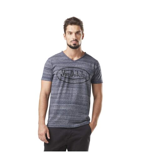 T-shirt homme col v avec traitement en coton Ron Vondutch