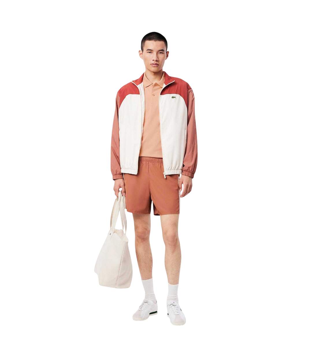 Polo Homme Orange Lacoste-4