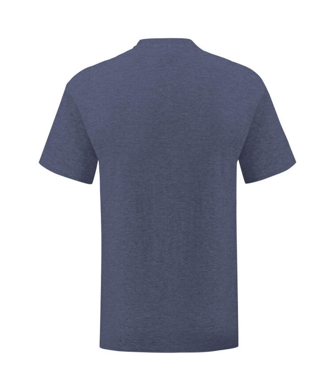 T-shirt manches courtes iconic homme bleu marine chiné Fruit of the Loom