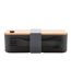 Bamboo lunch box 6cm x 19cm x 12cm black XD Collection-3