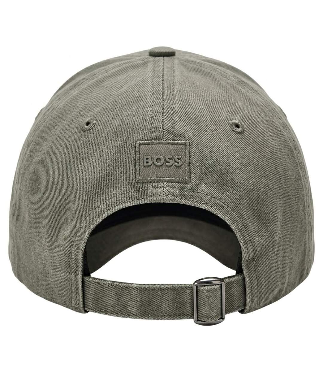 Mens Cotton Baseball Cap Green Boss-2
