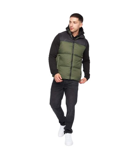 Veste sans manches demerley homme vert sombre / noir Crosshatch