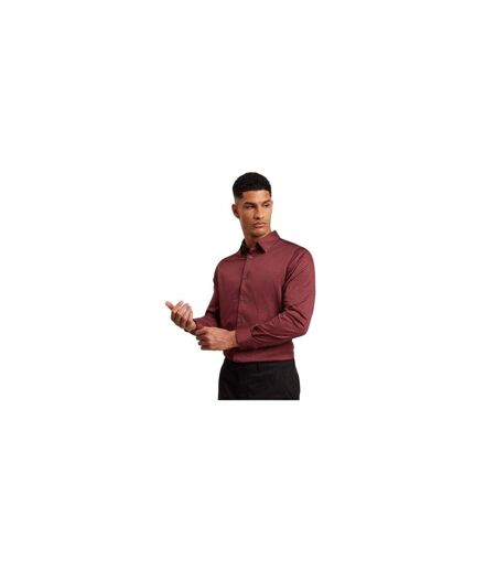 Chemise Manches Longues Motif/style Géométrique Homme Rouge Foncé Ted Baker