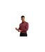 Chemise Manches Longues Motif/style Géométrique Homme Rouge Foncé Ted Baker-1