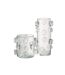 Vase Design en Verre Pebbles 20cm Transparent-2