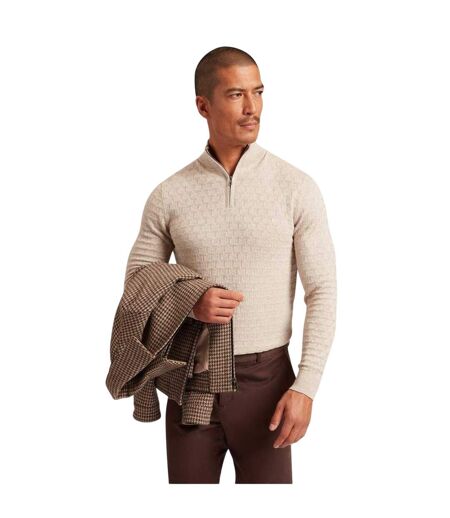 Mens Sweater Top Natural Ted Baker