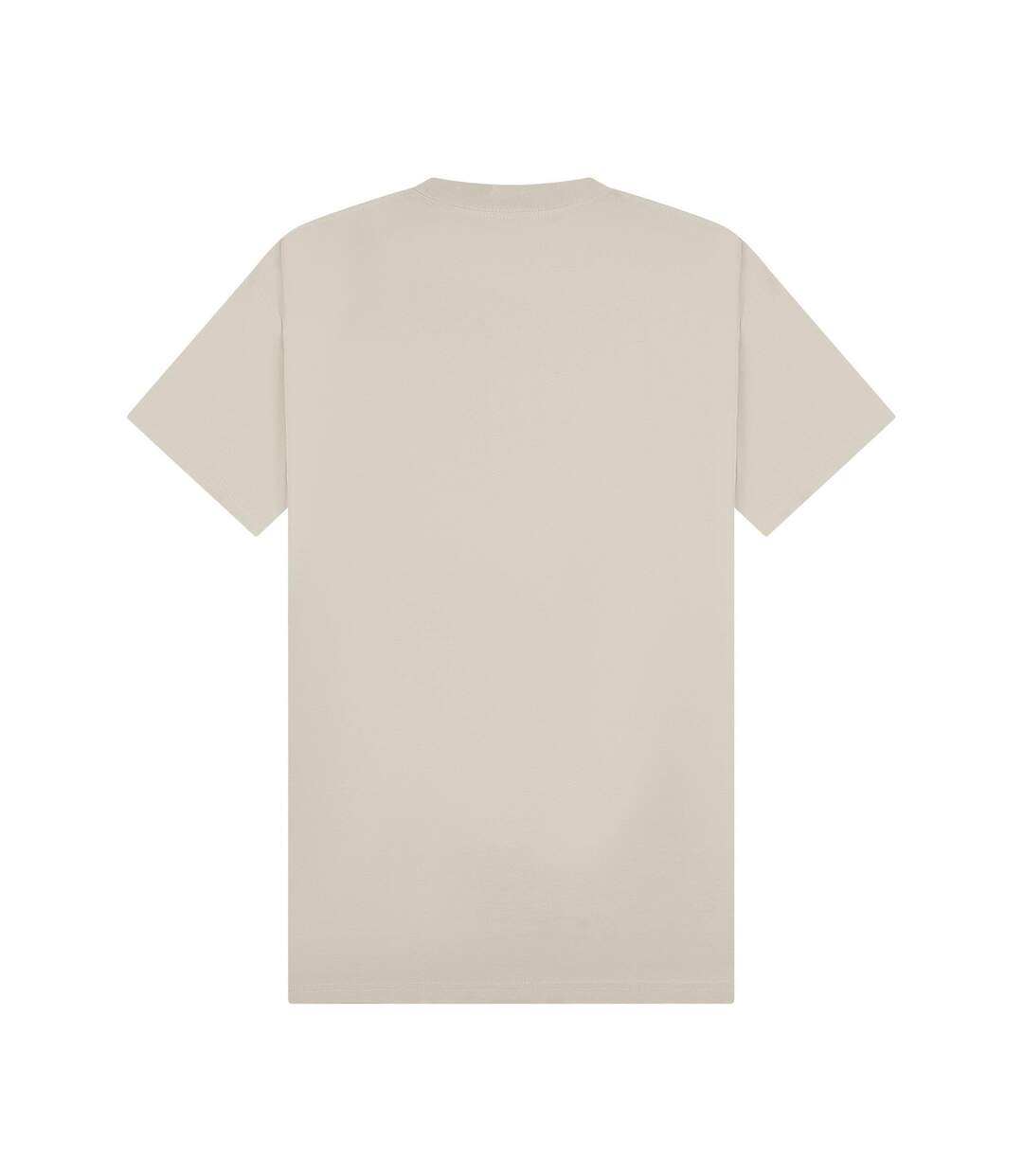 Unisex adult combed ringspun cotton extended neckline tall oversized t-shirt stone Casual Classics-2