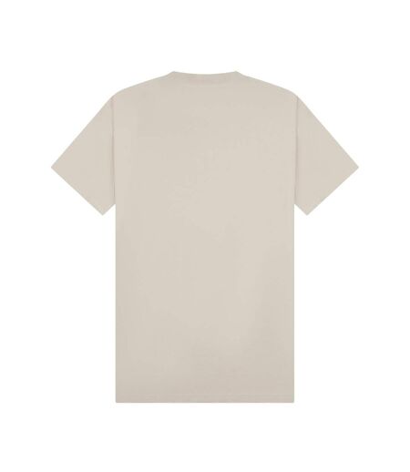 Unisex adult combed ringspun cotton extended neckline tall oversized t-shirt stone Casual Classics