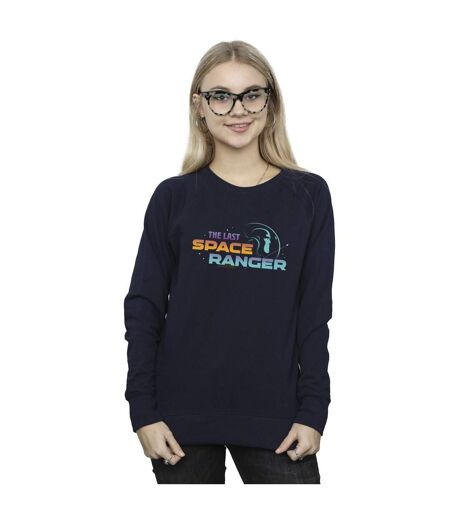 Disney Sweatshirt Femme/Ladies Lightyear Last Space Ranger Text (Bleu marine) - UTBI25229