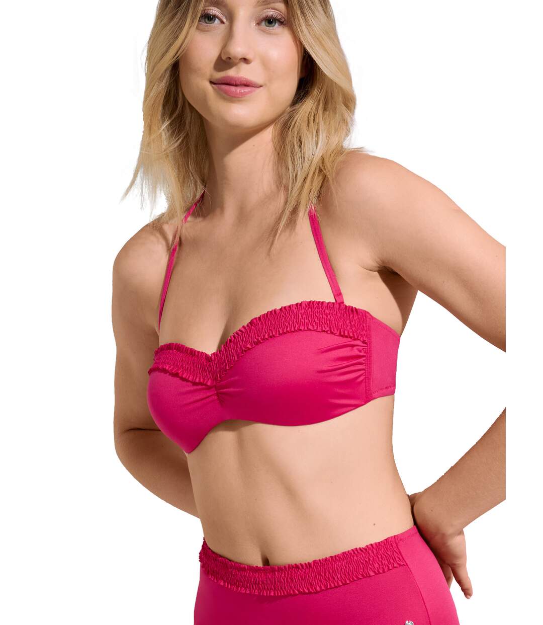 Haut maillot de bain bandeau préformé sans armatures Las Vegas Lisca-1