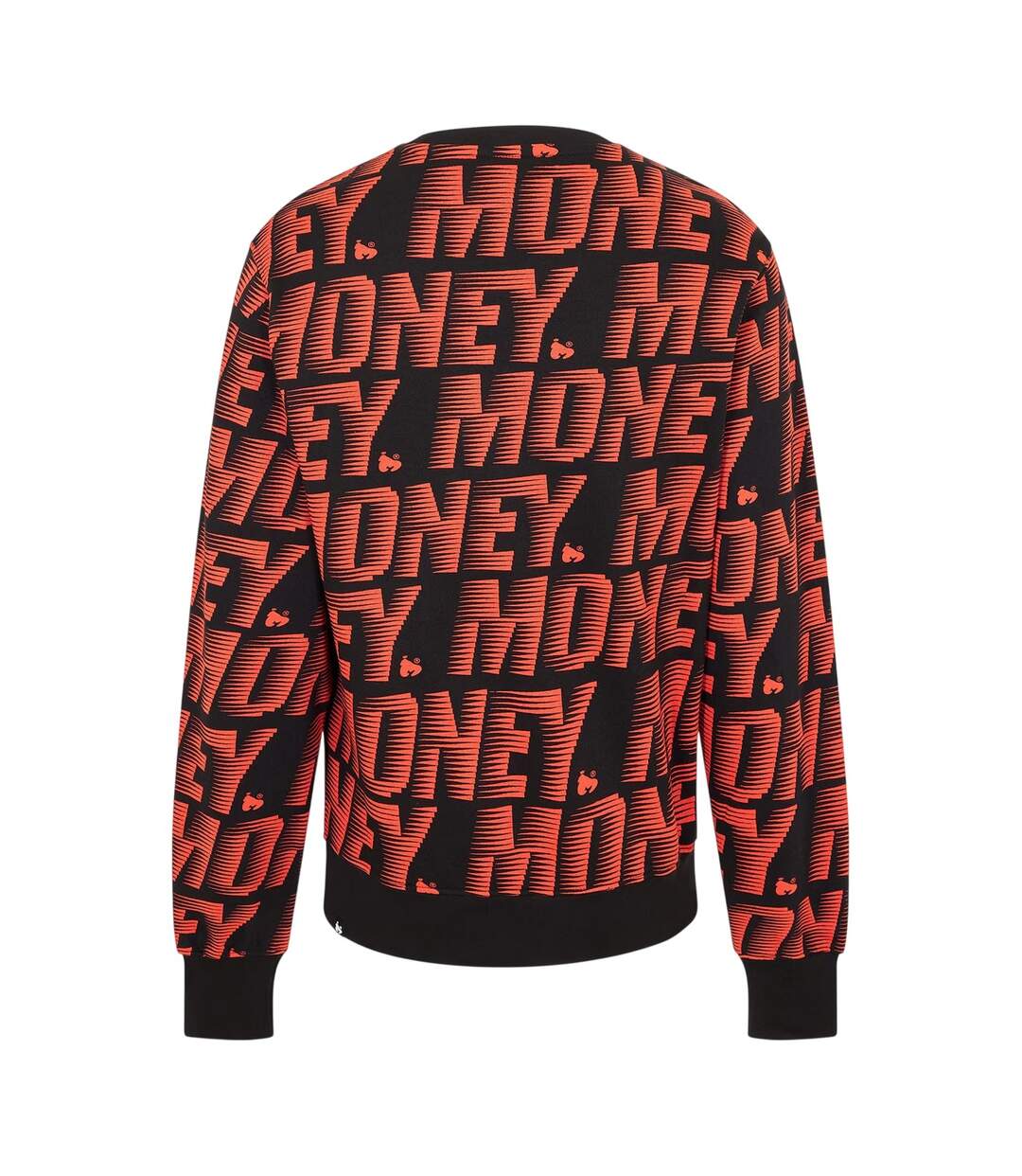 Unisex Adult Long-sleeved Sweatshirt Black Money-2