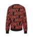 Unisex Adult Long-sleeved Sweatshirt Black Money-2