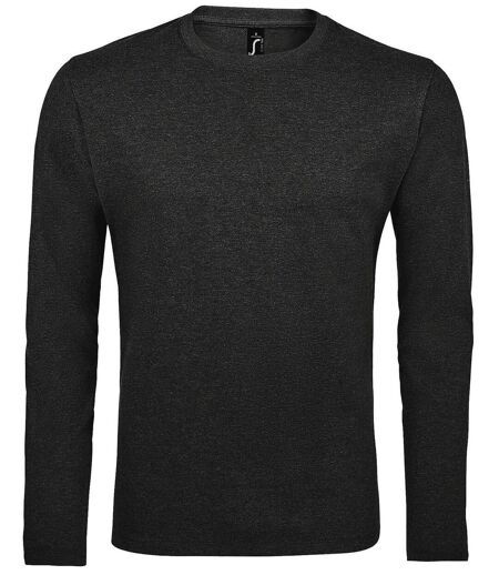 T-shirt manches longues pour homme - 02074 - gris anthracite