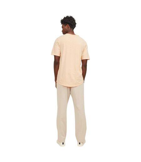 T-shirt Motif/style Uni Homme Abricot Jack And Jones