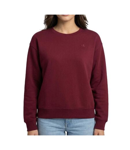 Sweat bordeaux femme calvin klein jeans archive