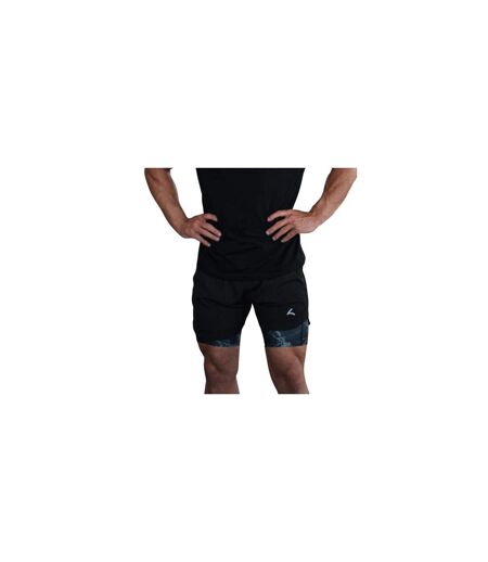 Short De Course Homme Noir Reeva