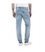 Mens Anbass Cotton Blend Slim Jeans Light Blue Replay-2