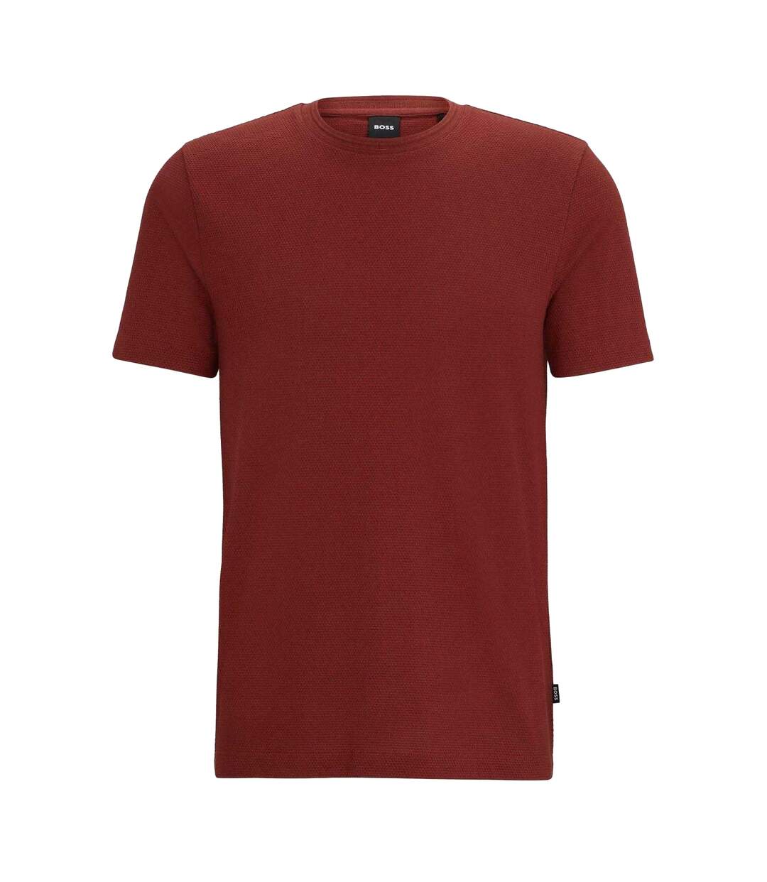 T-shirt Tiburt Bubble Structure Homme Marron Boss-2