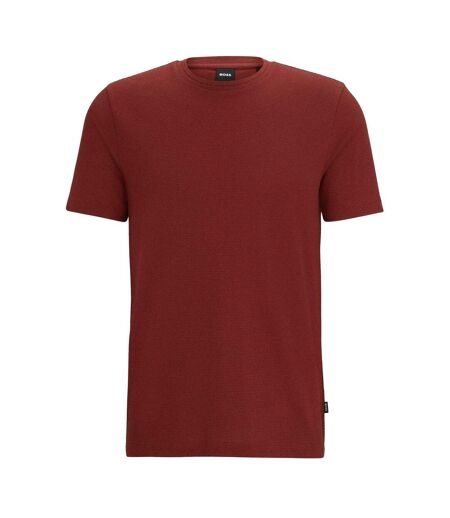T-shirt Tiburt Bubble Structure Homme Marron Boss
