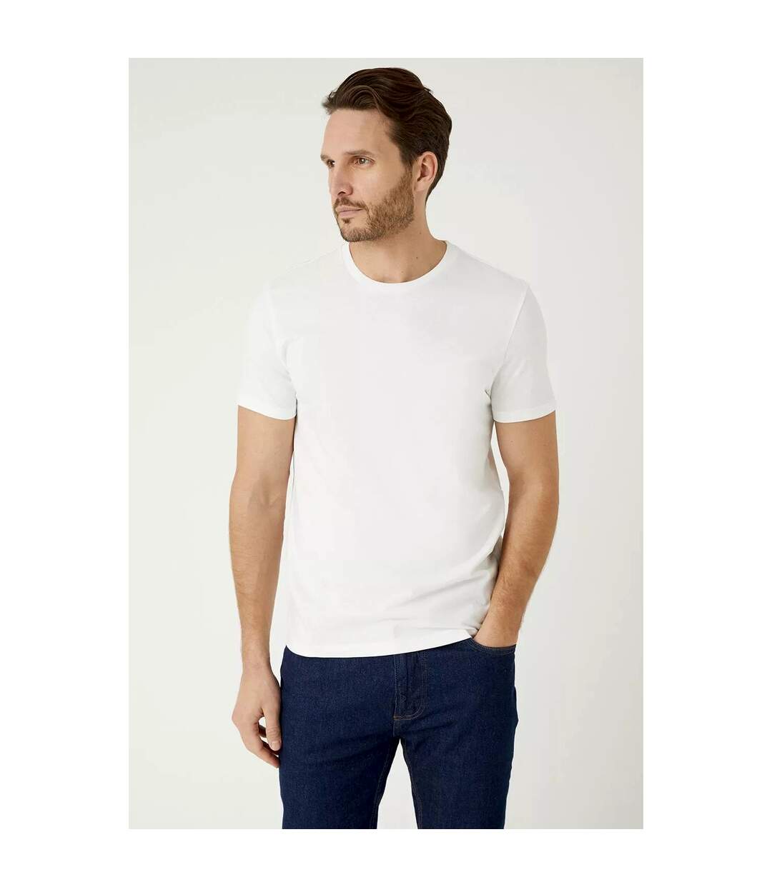 Burton Mens Crew Neck T-Shirt (Pack of 3) (White)