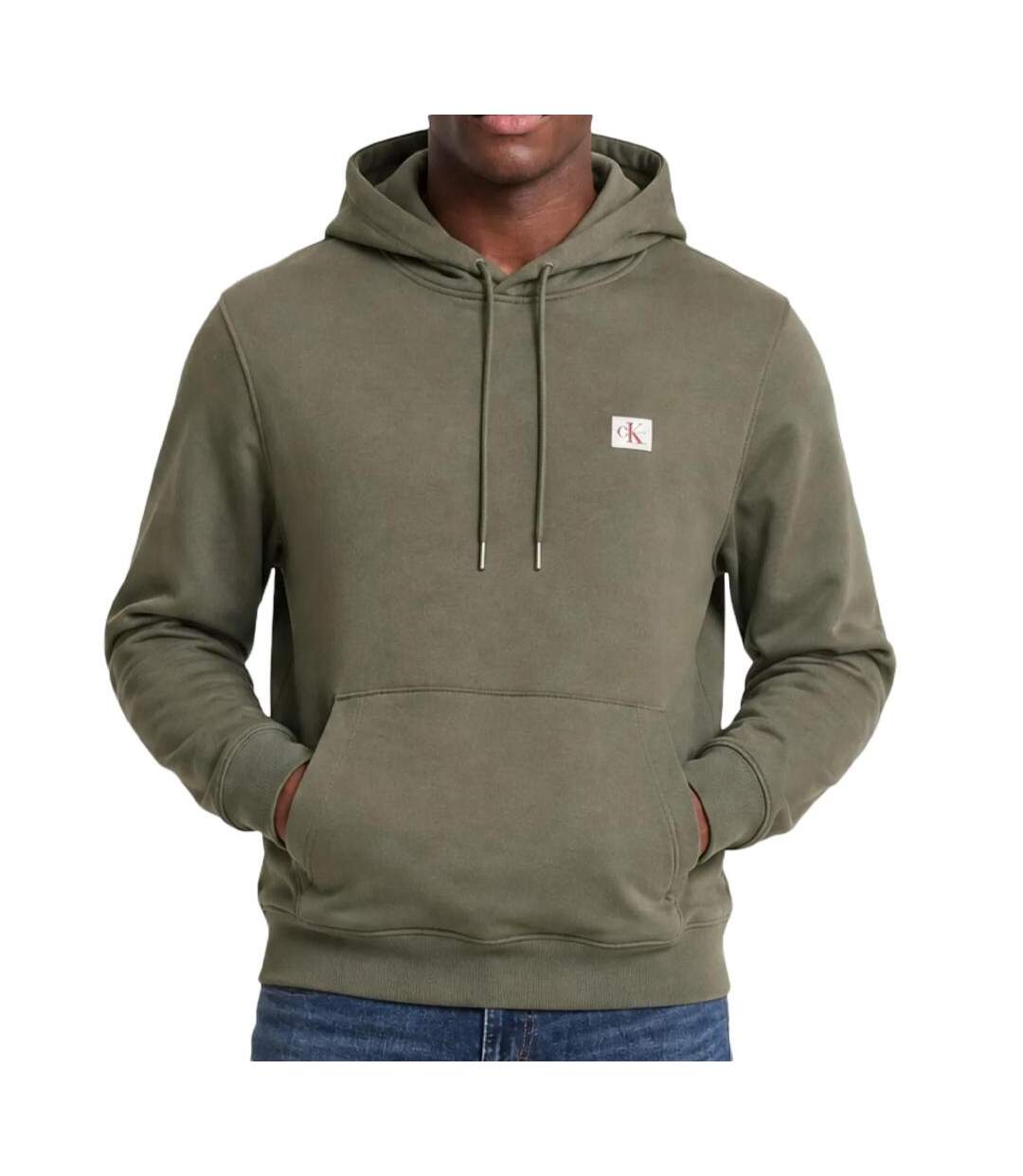 Sweat kaki homme calvin klein terry-1