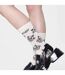 Colourful Bright Cotton Blend Cat Design Socks for Men & Women-4