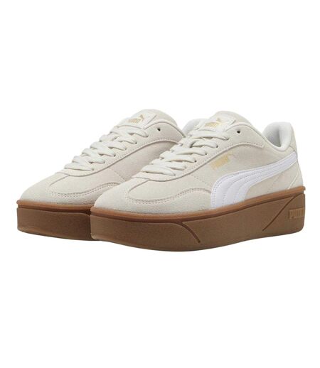 Womens/ladies Club Era Ii Suede Platform Trainers Alpine Gum Puma