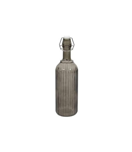 Bouteille en Verre Design Clapet 1L Gris