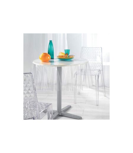 Nappe Ronde Cristal Paillette 140cm Transparent