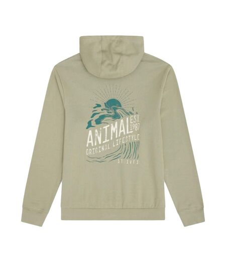 Sweat À Capuche St Ives Homme Vert Kaki Animal