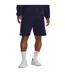 Mens Rival Cotton Blend Shorts Midnight Navy Under Armour-3