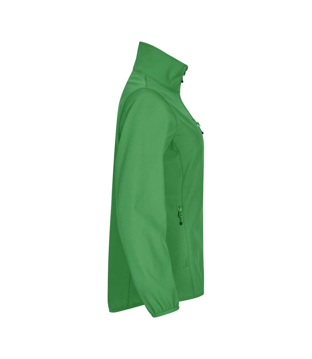 Womens/ladies Classic Soft Shell Jacket Apple Green Clique-3