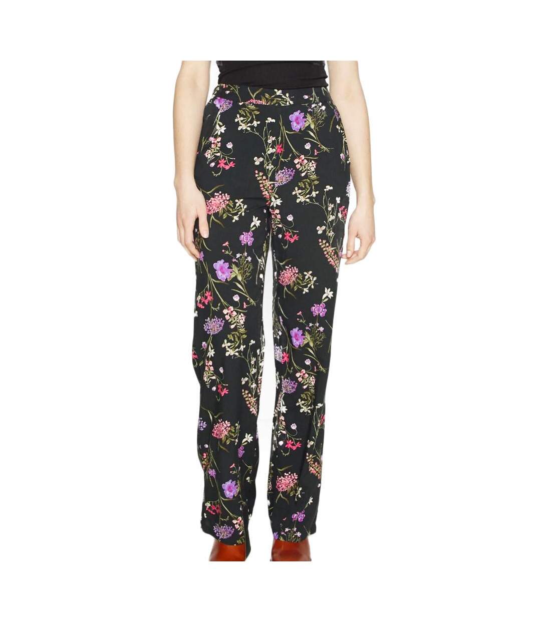 Pantalon Noir à Motifs Femme Vero Moda Easy Hw - S-1